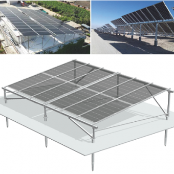sistema de montaje solar de panel de potencia de doble cara