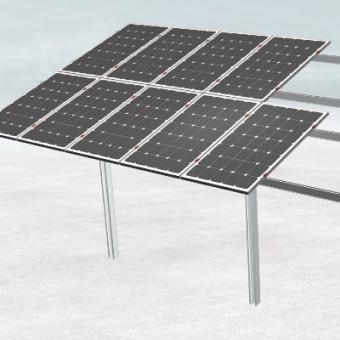 sistema de montaje solar en poste