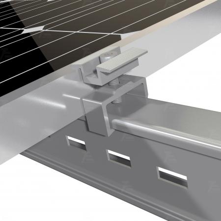 Sistema de montaje solar de tierra de acero galvanizado en caliente
