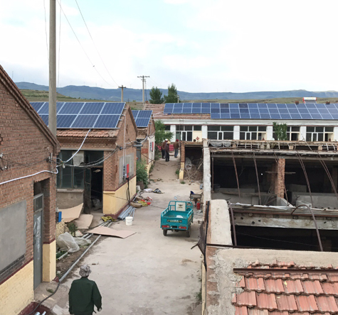 Hebei zhangjiakou 80kw estación de energía fotovoltaica en la azotea