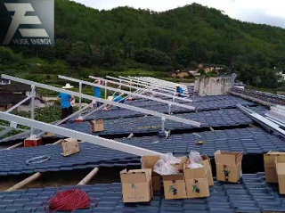 sistema de montaje solar de techo inclinado