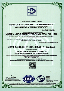 Certificado de conformidad iso14001 de certificación del sistema de gestión ambiental