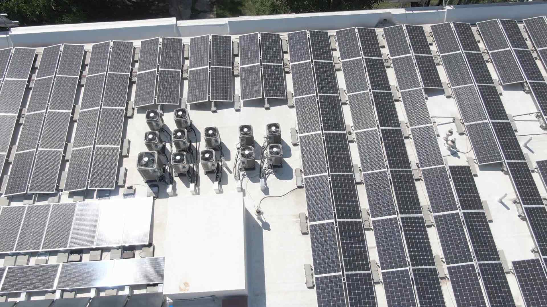 Soportes solares de techo de balasto